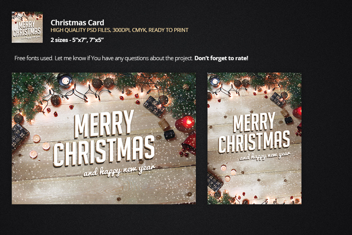 Christmas Card - Greetings, a Card Template by pixart_pm (Photo 3 of 3)