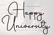Happy University, a Handwritten Font by FreshTypeINK (Thumbnail 1 of 8)