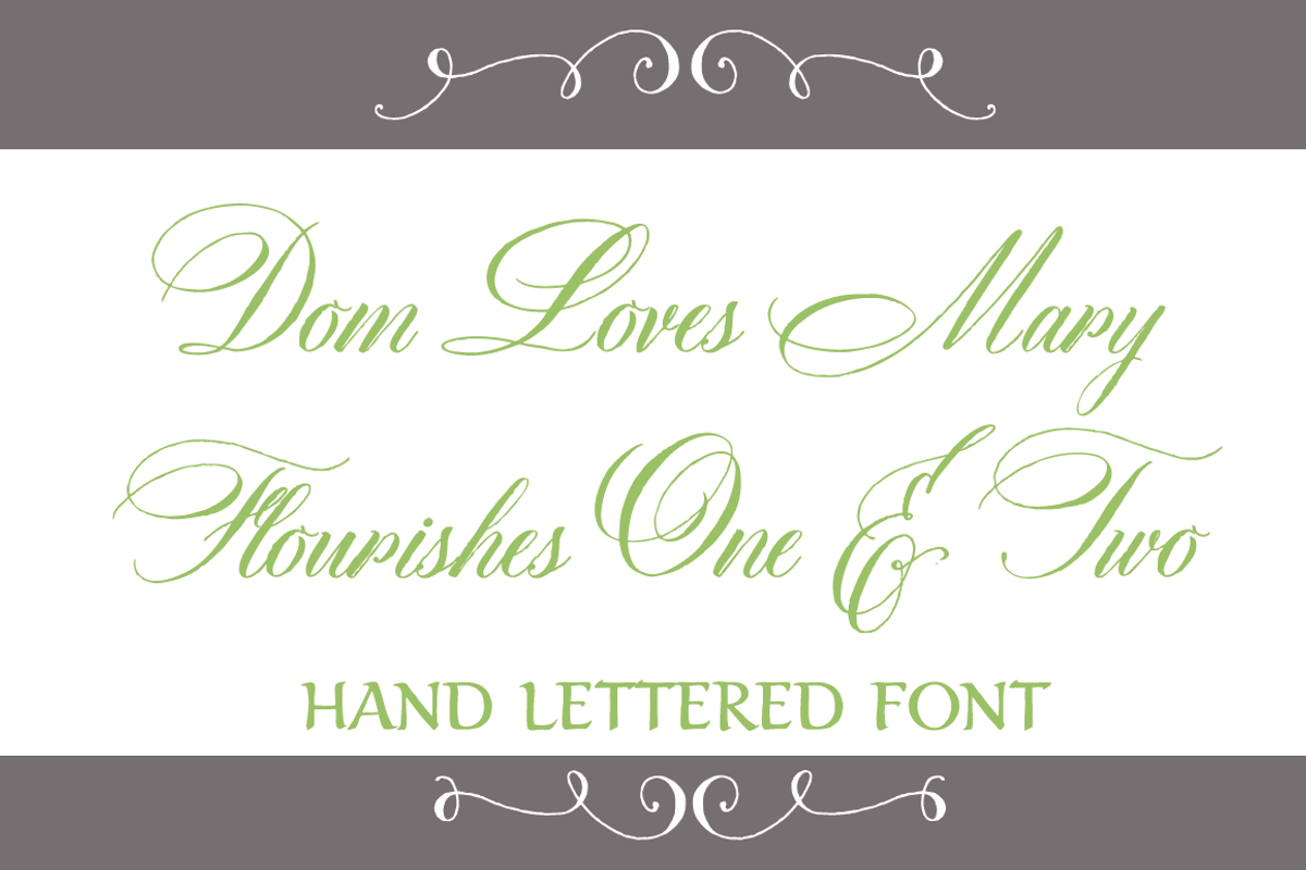 Sale-Dom Loves Mary Flourishes 1 & 2