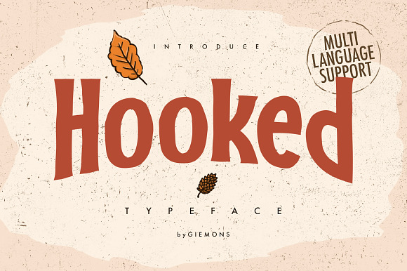 Hooked Typeface preview 7