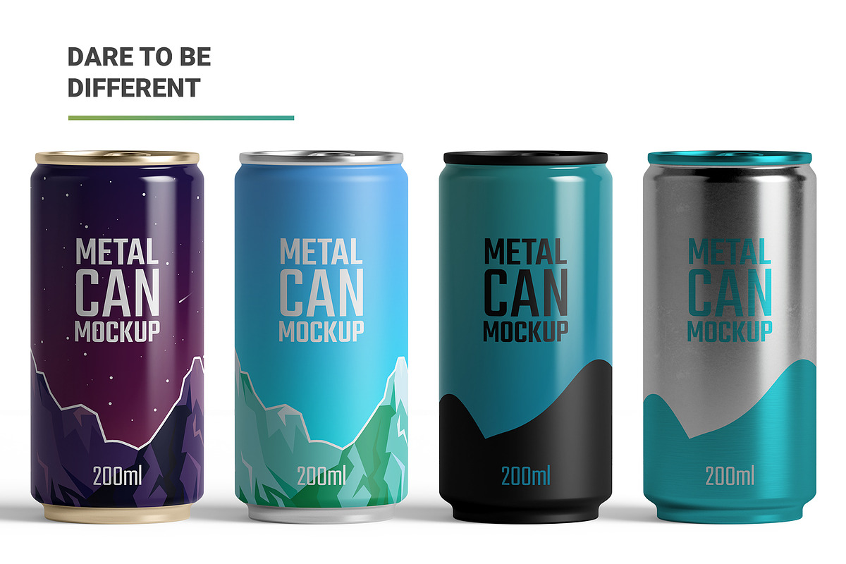 200ml Slim Can Mockup, a Packaging Mockup by AY Mock-Ups (Photo 10 of 10)