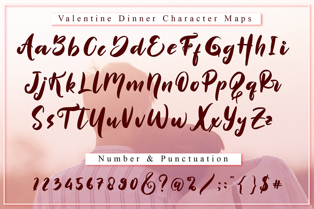 Valentine Dinner // Elegant Script, a Script Font by Aldedesign (Photo 3 of 10)