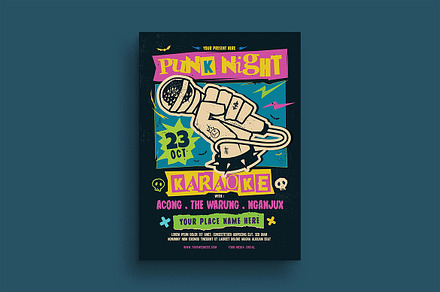Punk Night Karaoke Flyer