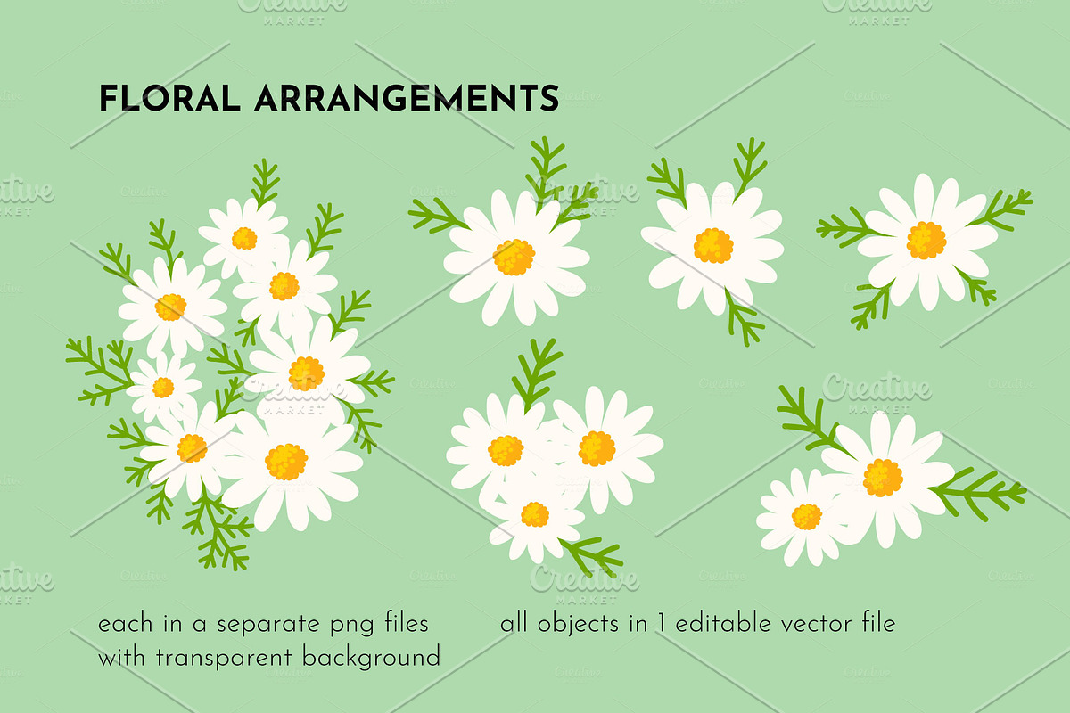 Daisy Ditsy Floral Pattern Bundle, a Pattern Graphic by AvaAva (Photo 16 of 19)