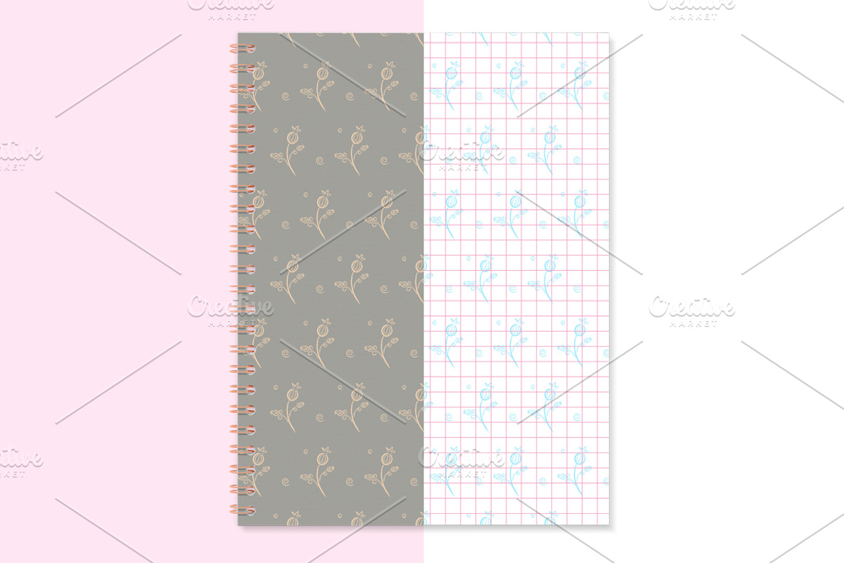 Notebook mockup. Sketchbook mockup., a Books & Magazine Mockup by NatalyaZelenova (Photo 7 of 7)