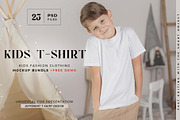 Kids T-shirt Mockup Bundle, a Shirt Mockup by Neutral Mockups (Thumbnail 1 of 7)