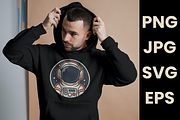 Minimalist Astronaut Space Lover SVG, a Graphic by KA7-Designs (Thumbnail 2 of 3)