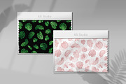 Monstera leaves. Vector pattern., a Pattern Graphic by Anna Smirnova (Thumbnail 2 of 7)