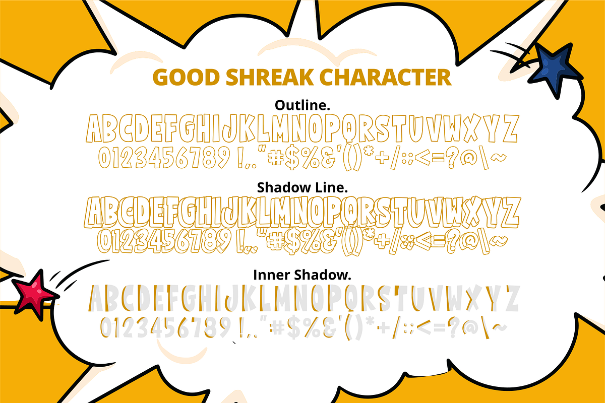 Good Shreak Font, a Script Font by Mabhal Studio (Photo 8 of 10)