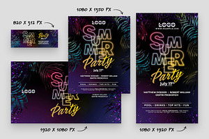 Summer Party Flyer Template