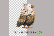 Floral Nursery Animals Clipart, a Decorative Illustration by Nicole Branger Art (Thumbnail 3 of 19)
