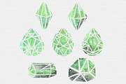 Galaxy Watercolor Crystal Clipart, an Illustration by TigerlilyDesignCo (Thumbnail 3 of 6)