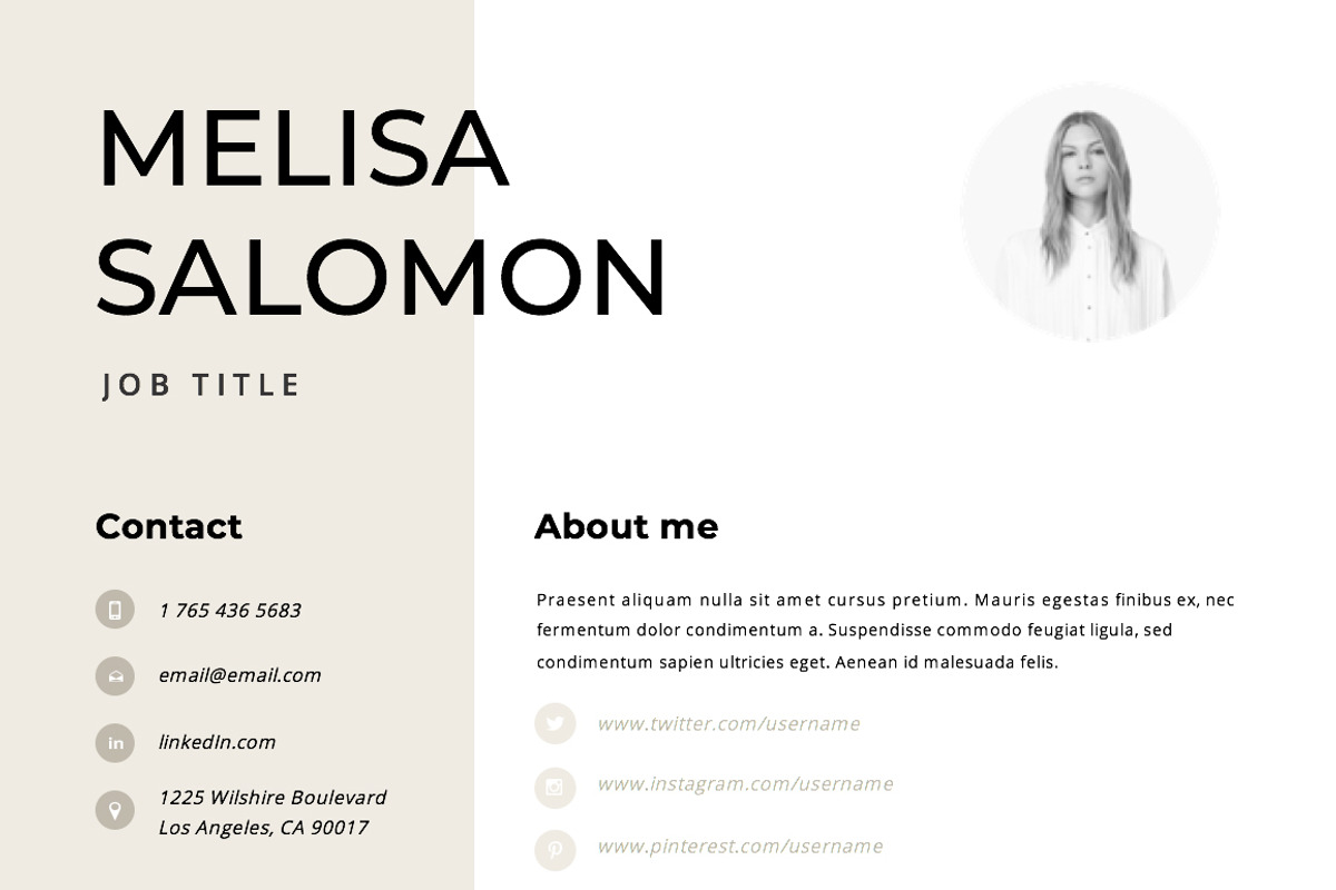 Resume Template 1, 2 page | Rome, a Resume Template by Resume Angels (Photo 3 of 10)