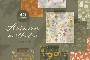 Autumn & Thanksgiving Pattern Set, a Decorative Illustration by Wild and Wonder by Ana