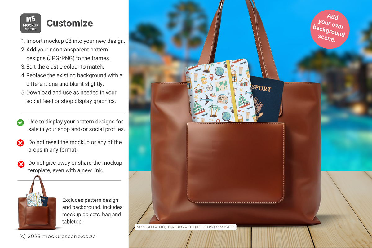Passport Holder Canva Smart Mockup, a Merchandise Mockup by Mockup Scene (Photo 8 of 11)