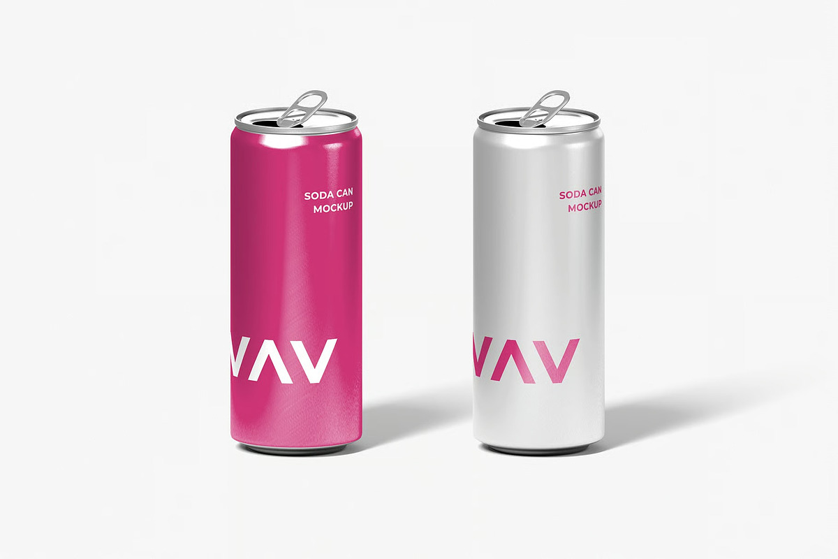 Soda Can Mockup, a Product Mockup by zpackcreative (Photo 1 of 4)