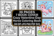 Cozy Valentine Day Horse, a Seasonal Illustration by Design Station (Thumbnail 1 of 3)