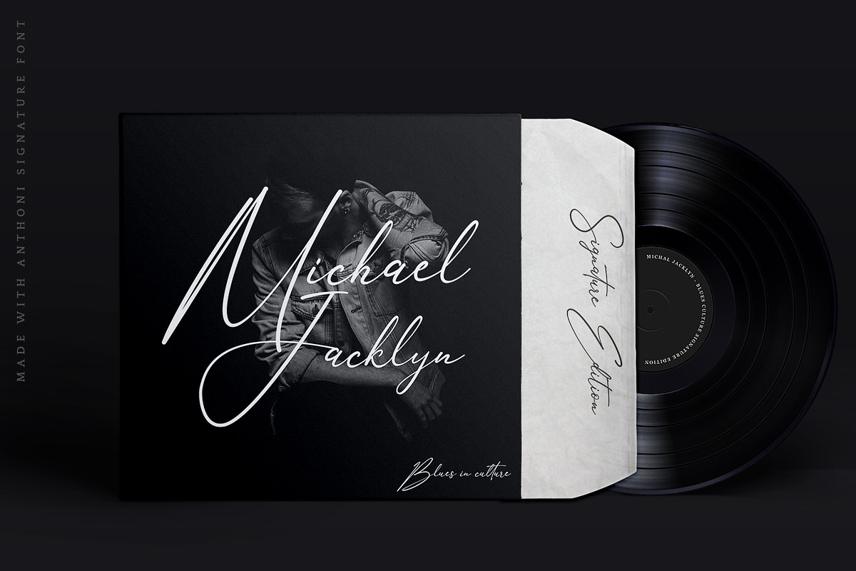 Anthoni Signature Script Font preview 6