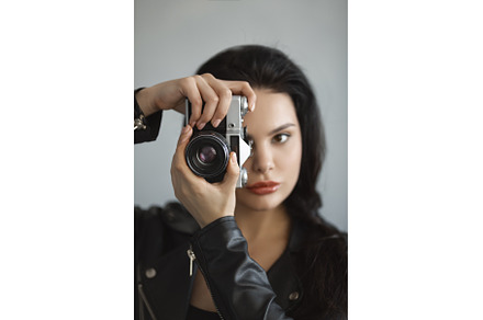 Photographer Woman With Photo Camera, a School & Education Photo by Emotion photo