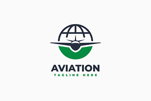 Globe Aviation Logo, a Branding & Logo Template by Zeer Graphic