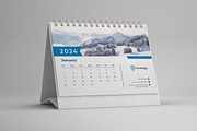Desk Calendar 2024, a Print Template by Uiparvin (Thumbnail 1 of 2)