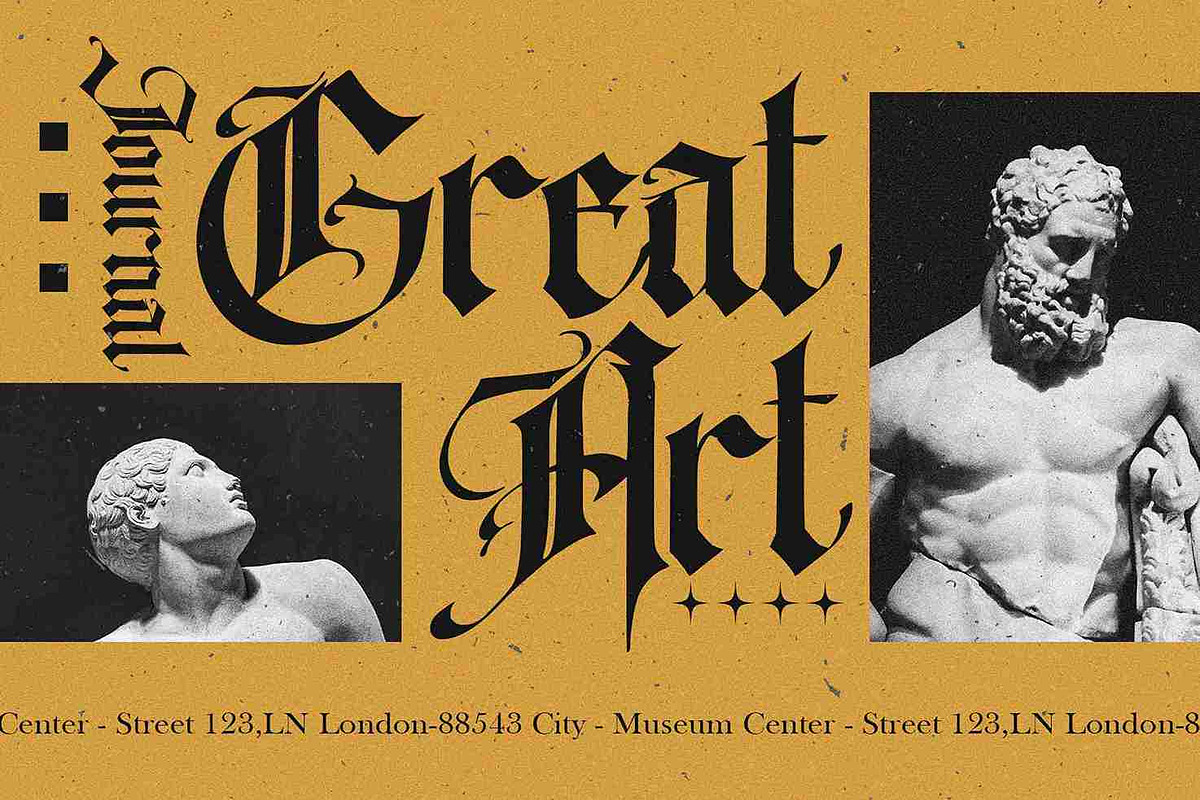 The celestial - Blackletter Font, a Blackletter Font by Vampstudio (Photo 9 of 13)