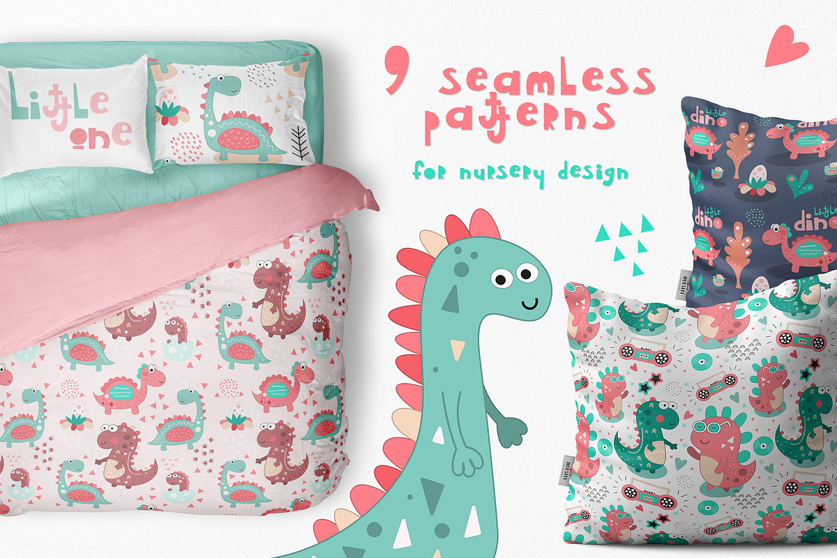 Nursery Art Mint Dino, an Animal Illustration by Nursery Art (Photo 4 of 10)
