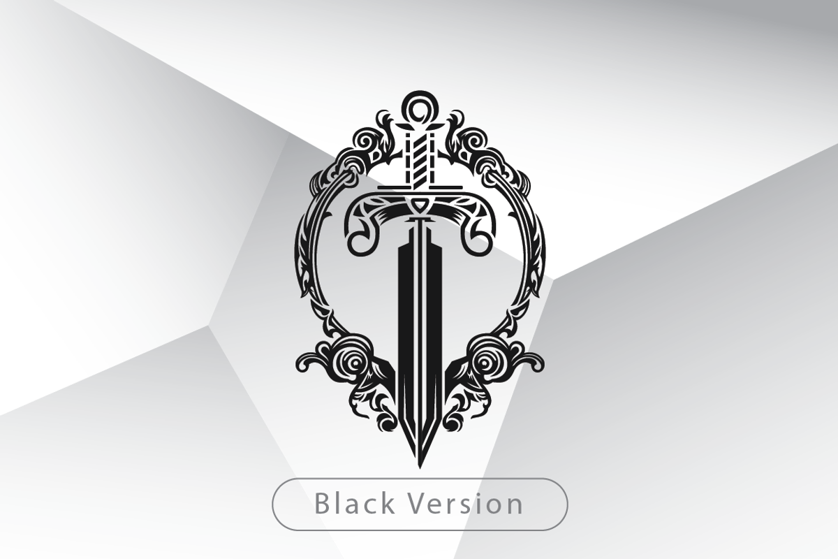 Sun Sword Crest Logo Template, a Branding & Logo Template by Heavtryq Design (Photo 3 of 4)