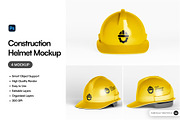 Construction Helmet Mockup, a Product Mockup by SLAB! Design (Thumbnail 1 of 6)