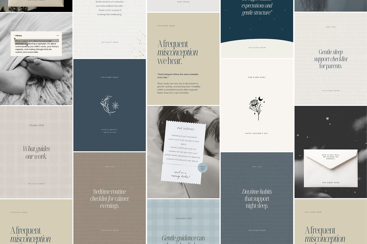 Instagram Templates for Sleep Coach, a Social Media Template by Ederra Design (Photo 6 of 8)