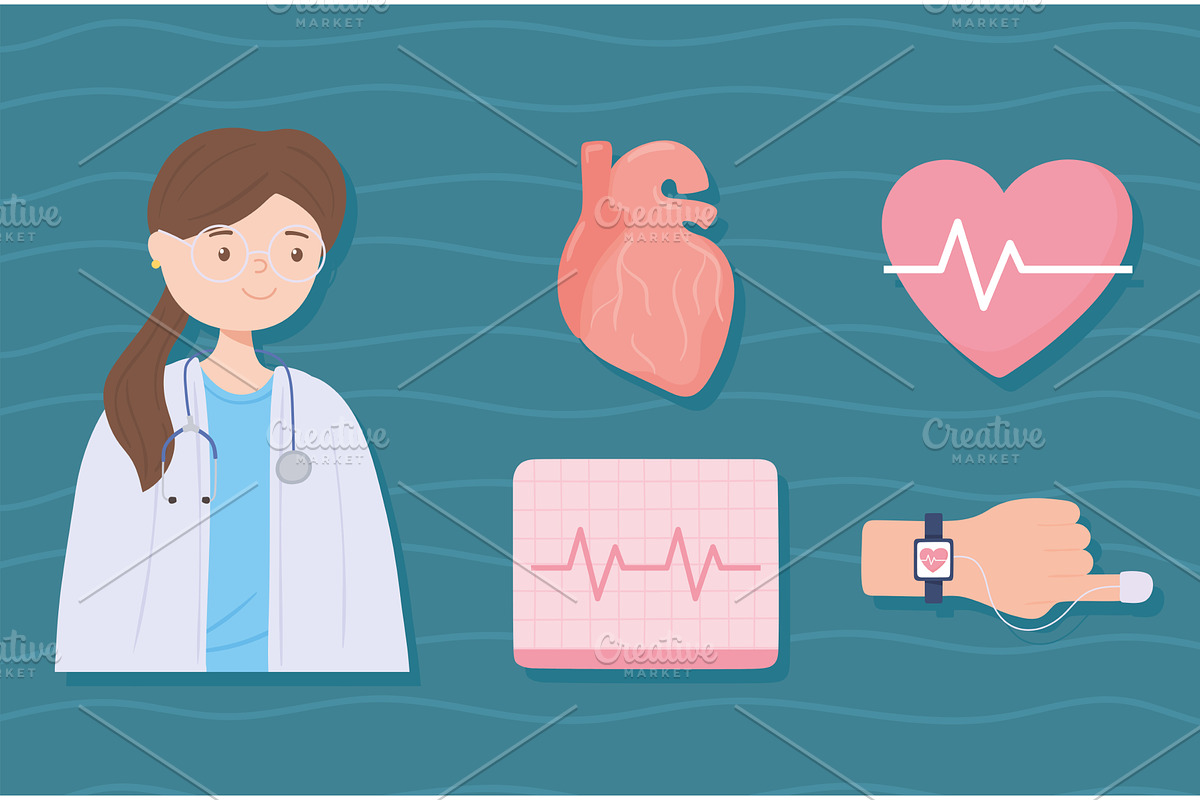 doctor health monitor, a Healthcare Illustration by studiogstock