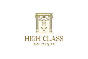 Luxury Couture Boutique Logo, a Branding & Logo Template by Buqancreative