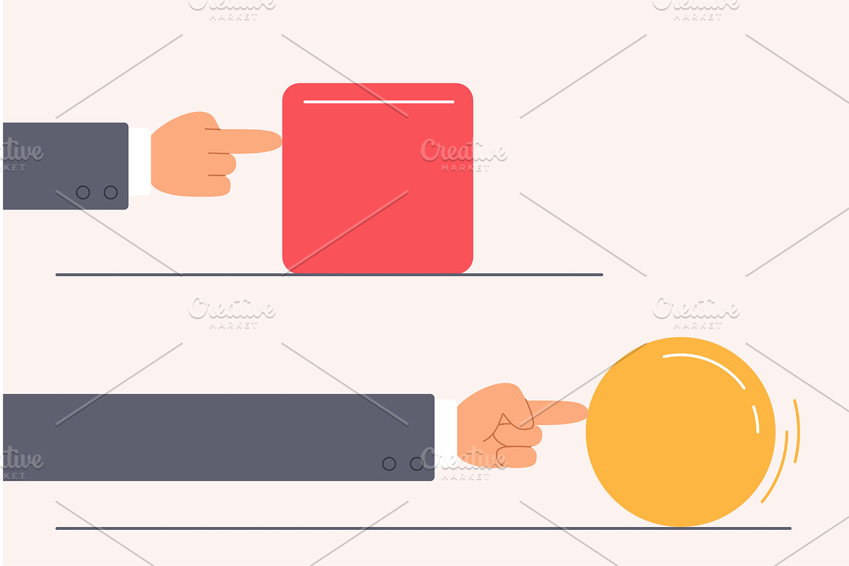 Efficiency business leaders hands, a Person Illustration by Lemberg Vector