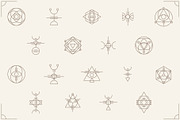 Ancient Tribal Symbols Set, a Graphic by CojoMoxon (Thumbnail 1 of 5)