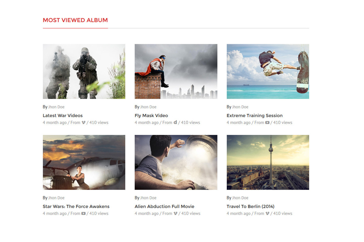 My Tube Video Theme HTML Template, a HTML Template by oLanding (Photo 5 of 6)