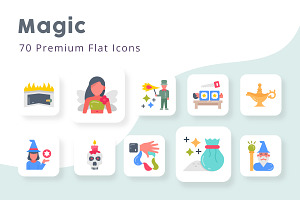 Magic 70 Premium Flat Icons