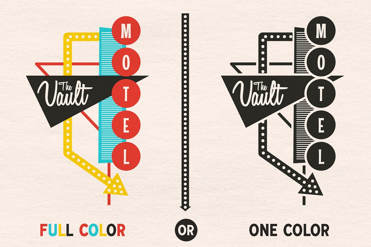 Vintage Motel Sign Set, a Graphic by Mutant Lagoon (Photo 3 of 5)