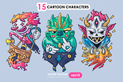 15 Different Cartoon Characters, an Illustration by Andrew_Derr (Thumbnail 5 of 5)