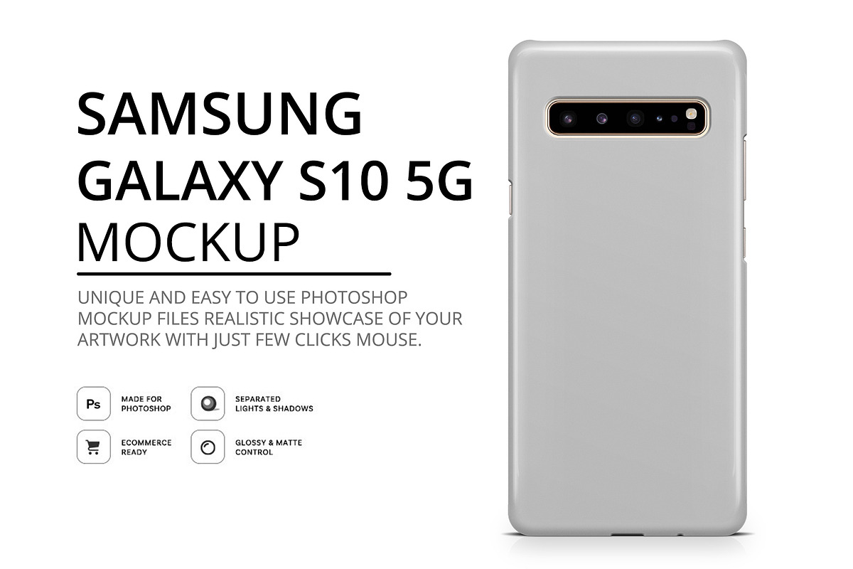 Case S10 3d Camera Galaxy S10 5G 3d Phone Case Mockup Creative Market