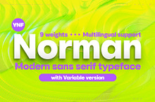 YNF Norman | 9 weights sans serif