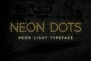 Neon Dots - Neon Sign Font, a Font by Medialoot (Thumbnail 1 of 5)