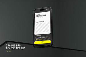Frosted Glass iPhone 14 Mockup
