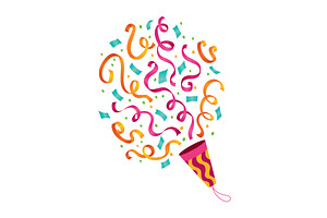 Party popper icon. Holiday, an Object Illustration by Things for designers