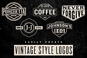 Vintage Logo Pack, an Object Graphic by JIMMY BREEN (Thumbnail 1 of 4)