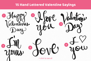 Valentine Text And Quote Overlays