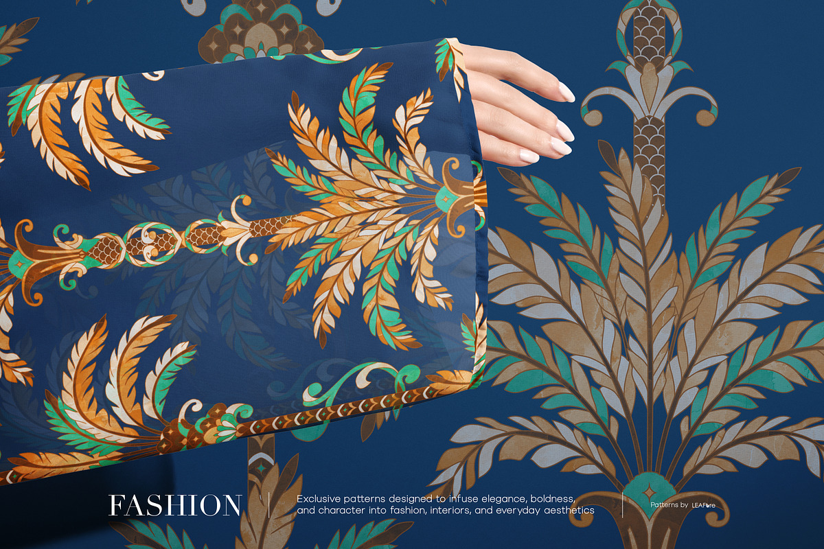 Coqueiro | Hand Drawn Luxury Prints, a Pattern Graphic by LEAFure (Photo 4 of 11)
