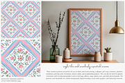 scandinavian folk art patterns, a Pattern Graphic by Patishop Art (Thumbnail 5 of 9)