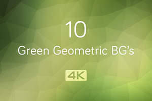 4K Green Geometric Backgrounds