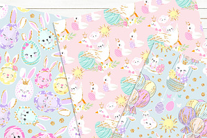 HAPPY EASTER BUNNIES Digital Papers