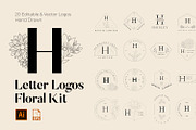 520 A to Z Floral Logos Bundle, a Branding & Logo Template by AN Productions (Thumbnail 54 of 223)